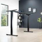 Vivo Electric Sit Stand Desk Frame, Dual Motor Memory Controller Height Adjustment, Frame Only, Black, Desk-E-200B