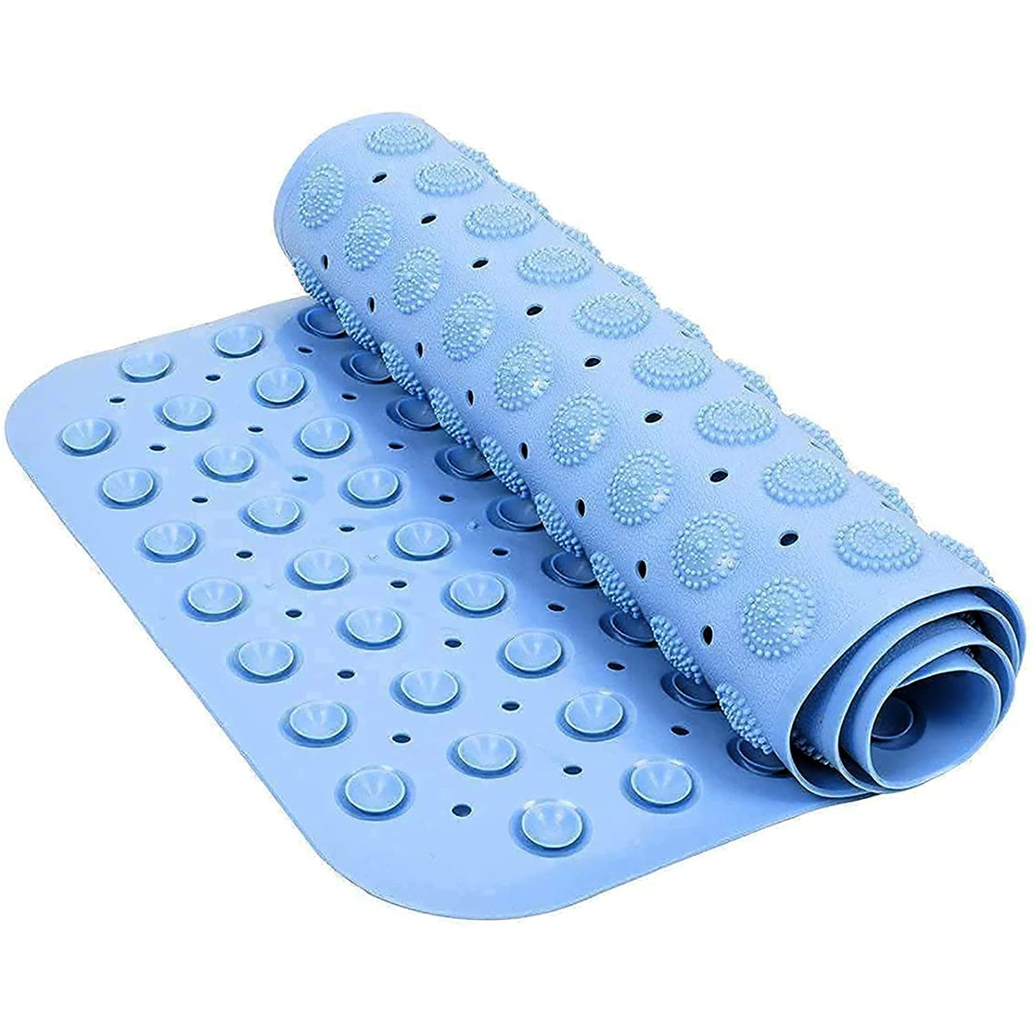 HaRvic Anti Skid Mat for Bath and Bathroom Shower Mat Floor Bathroom Anti Slip Mat with Suction Cups & Drain Holes Size (70 x 35