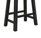 Boraam Sonoma Backless Saddle Kitchen Counter Stool - Black Charcoal
