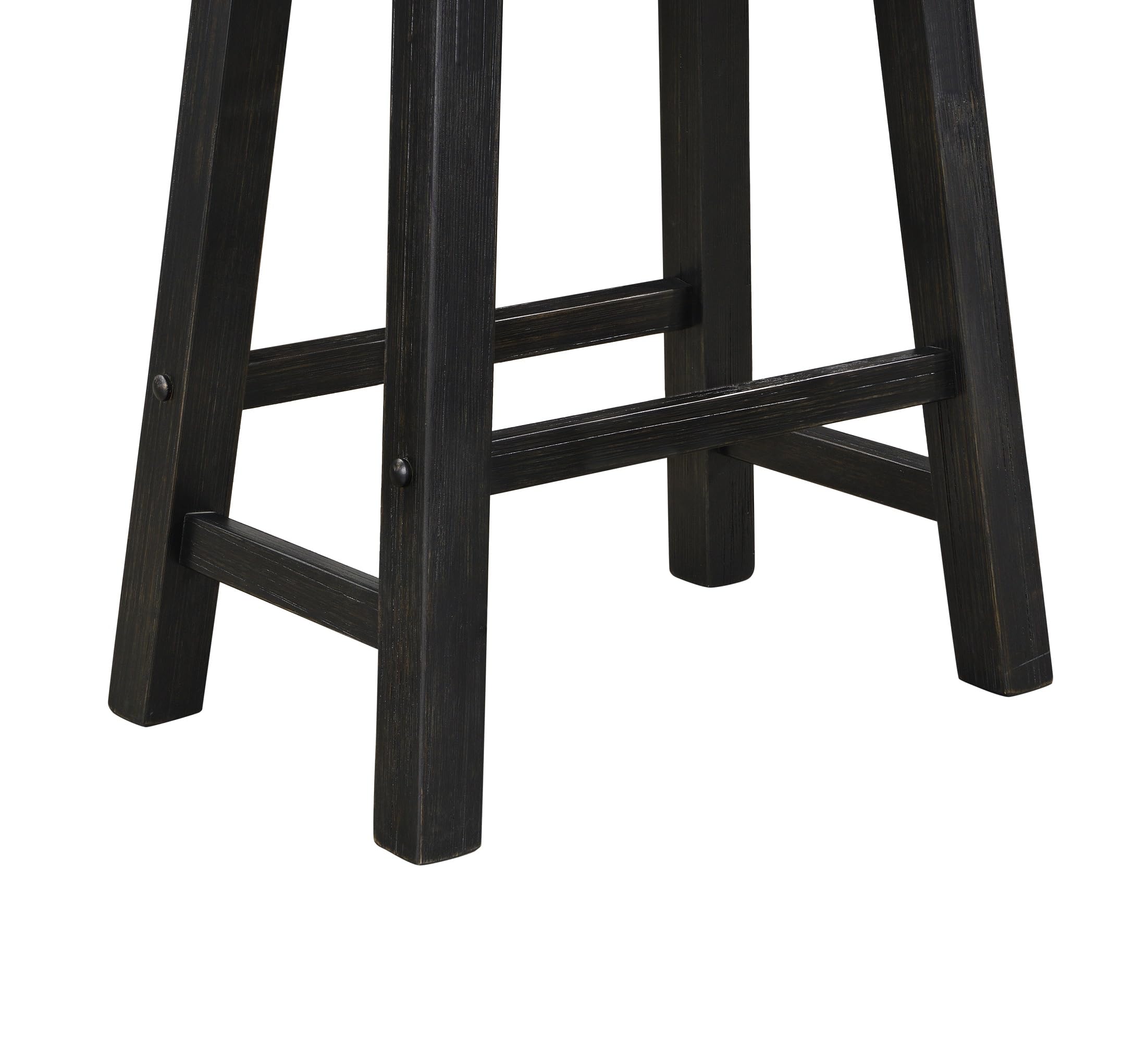 Boraam Sonoma Backless Saddle Kitchen Counter Stool - Black Charcoal