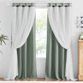 Nicetown Nrsery Curtains For Girls Bedroom Kids Room Darkening Curtains Star Moon Cutout Curtains Princess Room Decor For Daught