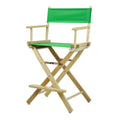 Casual Home Directors Chair ,Natural Frame/Green Canvas,24 - Counter Height