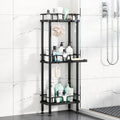 HapiRm Standing Corner Shower Caddy - 3 Tier Corner Shower Organizer with Soap Holder, Rustproof Stainless Steel Bathroom Shelf 