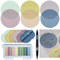 Youdeful 800Pcs Transparent Sticky Notes, 2.76 'X2.76 ' Clear Round Sticky Notes, Waterproof Translucent Sticky Note Pads For