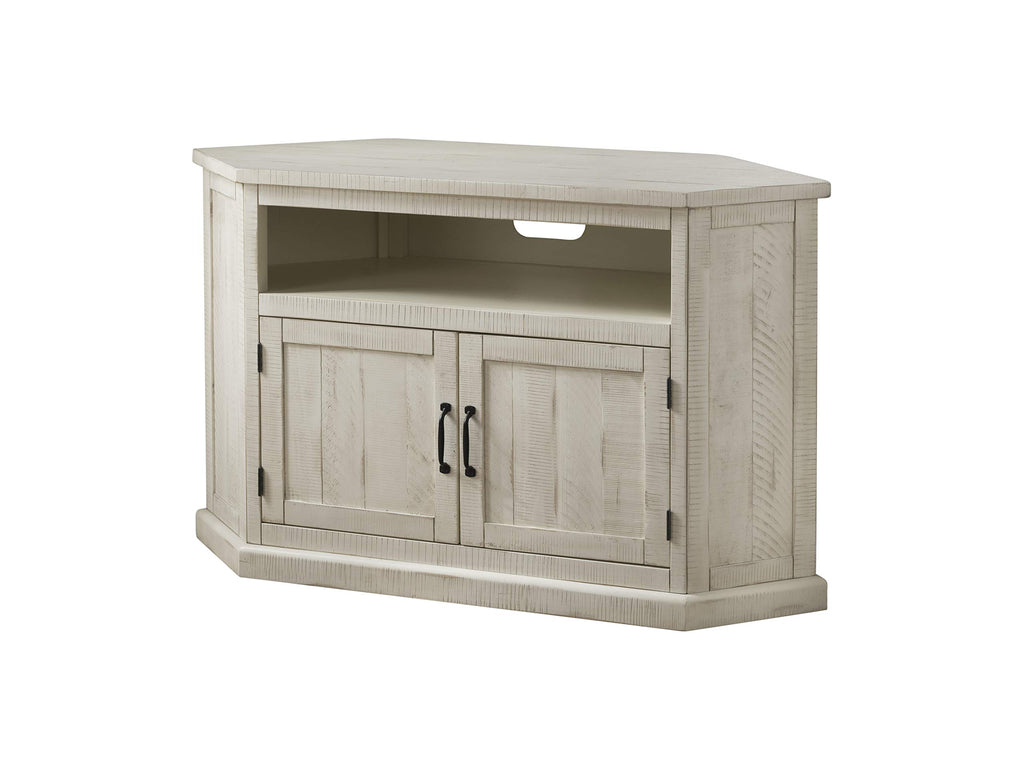 Martin Svensson Home Rustic Corner Tv Stand All Antique White