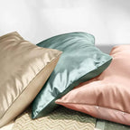 Pure Silk Pillowcase For Hair And Face Made In Usa, 6A Grade 22 Momme Silk Pillow Cases Queen With Hidden Zipper, Anti Aging, An