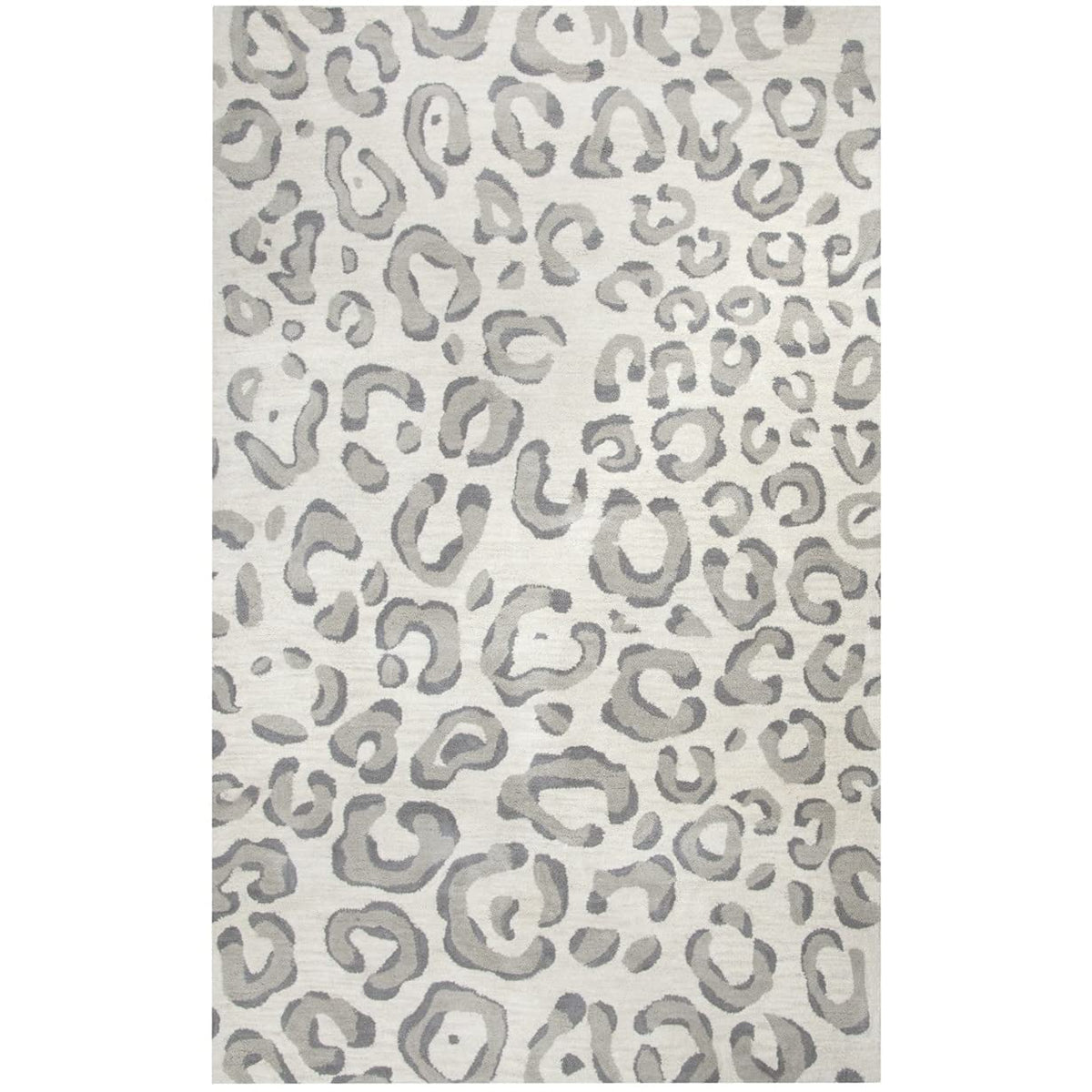 Rizzy Home Alora Decor Liberty 5' X 8' Animal/Cheetah Gray/Ivory Hand-Tufted Area Rug