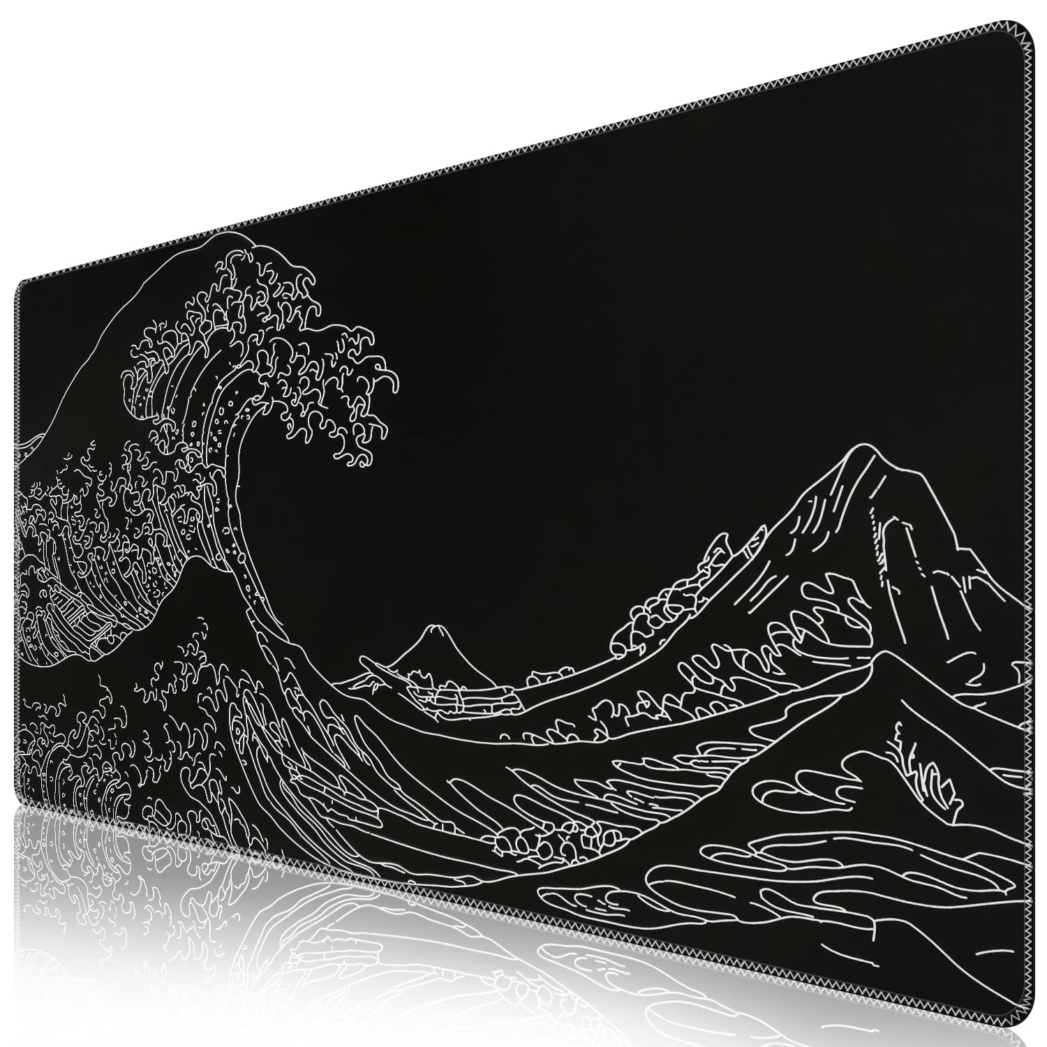 Icasso Gaming Mouse Pad, Xxl Large Gaming Mousepad, Big Rubber Base Mouse Mat With Stitched Edges, Computer Keyboard Desk Pad Fo