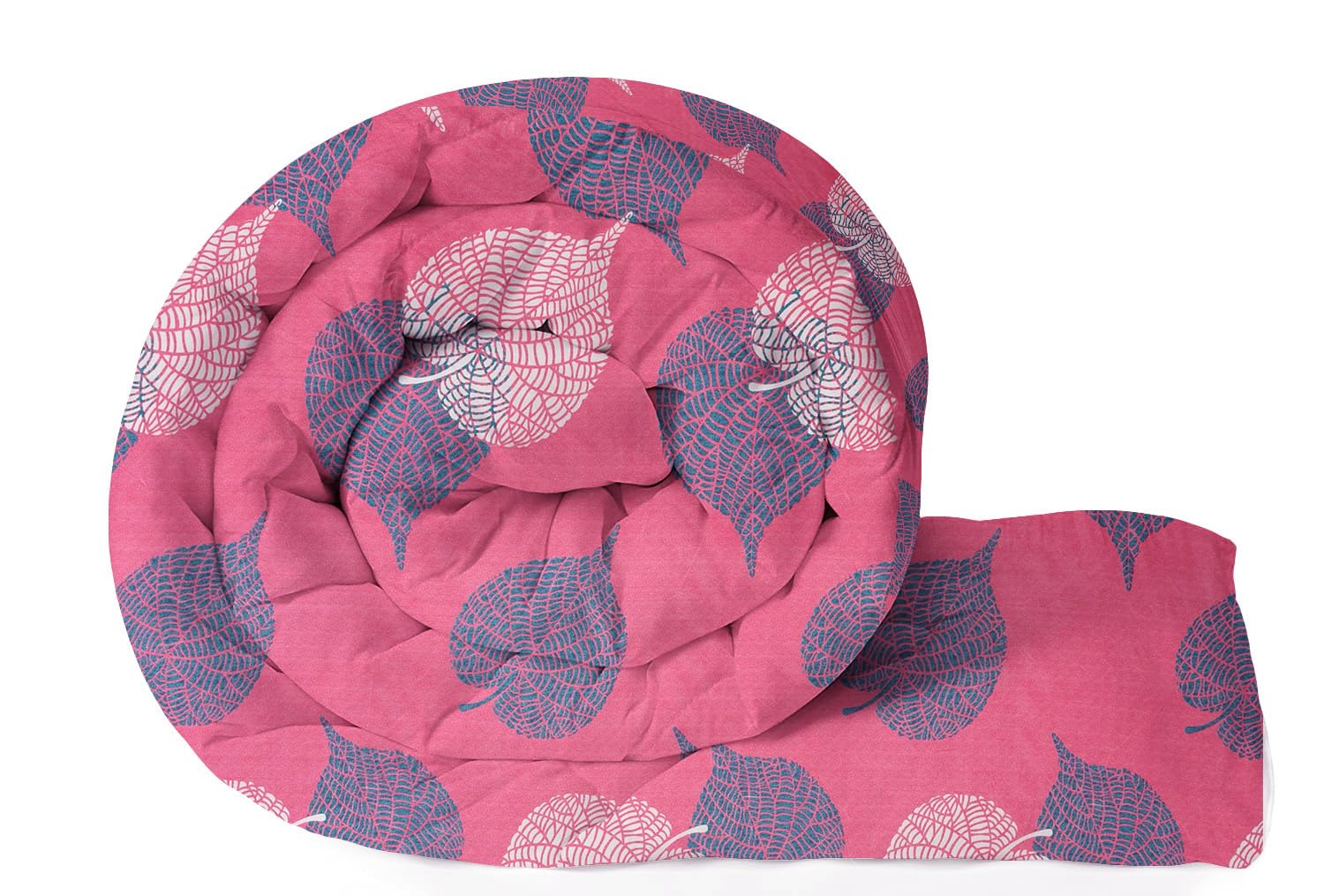 Vas Collections 220 Gsm Microfiber Reversible Ac Comforter |Quit | Blanket | Duvets For Single Bed 180Tc (60X90 Inches, Pink, Bl
