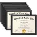 Icona Bay 8.5x11 (22x28 cm) Certificate Frames (Black, 12 Pack), Contemporary Diploma Frames 8.5 x 11, Composite Wood Document F