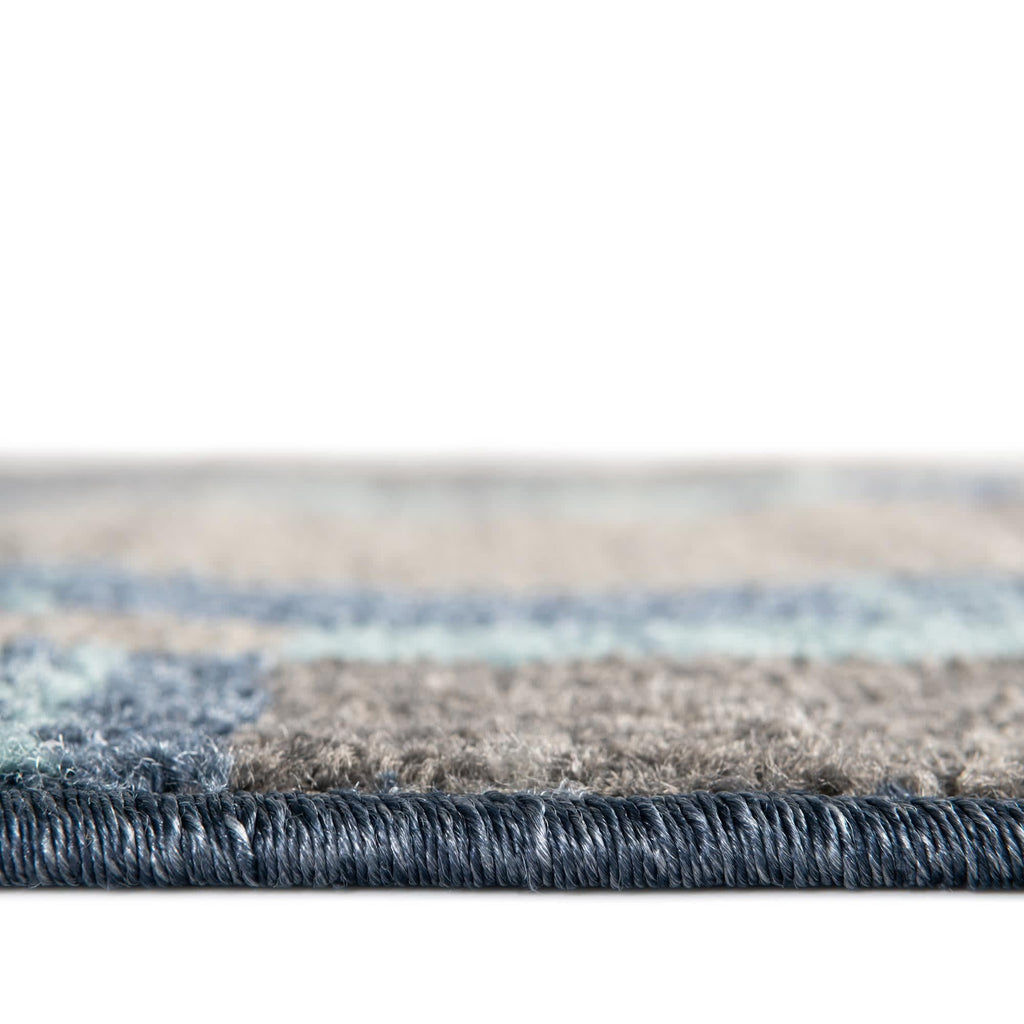 Unique Loom Autumn Collection Area Rug - Providence (2' 7'' X 10' Runner, Blue Gray/ Light Brown)