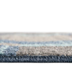 Unique Loom Autumn Collection Area Rug - Providence (2' 7'' X 10' Runner, Blue Gray/ Light Brown)