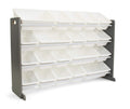 Humble Crew Extra-Large Kids Toy Organizer, 20 Storage Bins, Universal, Grey/White