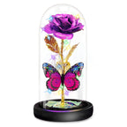 Greenke Birthday Gifts For Women, Mother'S Day Glass Rose Gifts For Mom Wife Grandma, Beauty And Beast Forever Roses Flower Gift