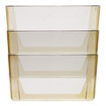 Storex Stacking Wall Pocket Set - 18 X File - 1 Pocket(S) - 7' Height X 4' Width - Wall Mountable - Smoke - Poly - 3 / Set