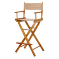 Casual Home 30 Directors Chair Honey Oak Frame-with Tan Canvas, Bar Height