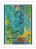 The Magic Flute - Mozart - Metropolitan Opera - Vintage Opera Poster by Marc Chagall c.1966 - Bamboo Fine Art 290gsm Paper (Unfr