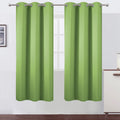 Lemomo Light Green Thermal Blackout Curtains/42 X 72 Inch/Set Of 2 Panels Room Darkening Curtains For Bedroom