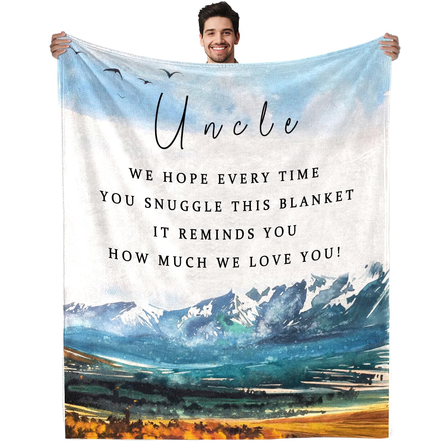 Uncle Gifts Throw Blanket From Niece Birthday Gifts For Uncle From Nephew Blankets And Throws Ultra Soft Flannel Bed Blankets 50