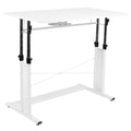 Flash Furniture Fairway Height Adjustable (27.25-35.75H) Sit to Stand Home Office Desk - White