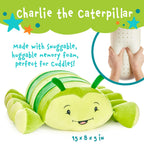 Memory Mates Charlie The Caterpillar Memory Foam Pillow Plush,15    Stuffed Animal