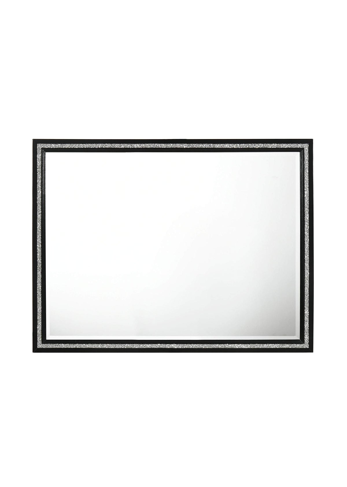 Acme Haiden Rectangular Wood Frame Dresser Mirror In Weathered Black
