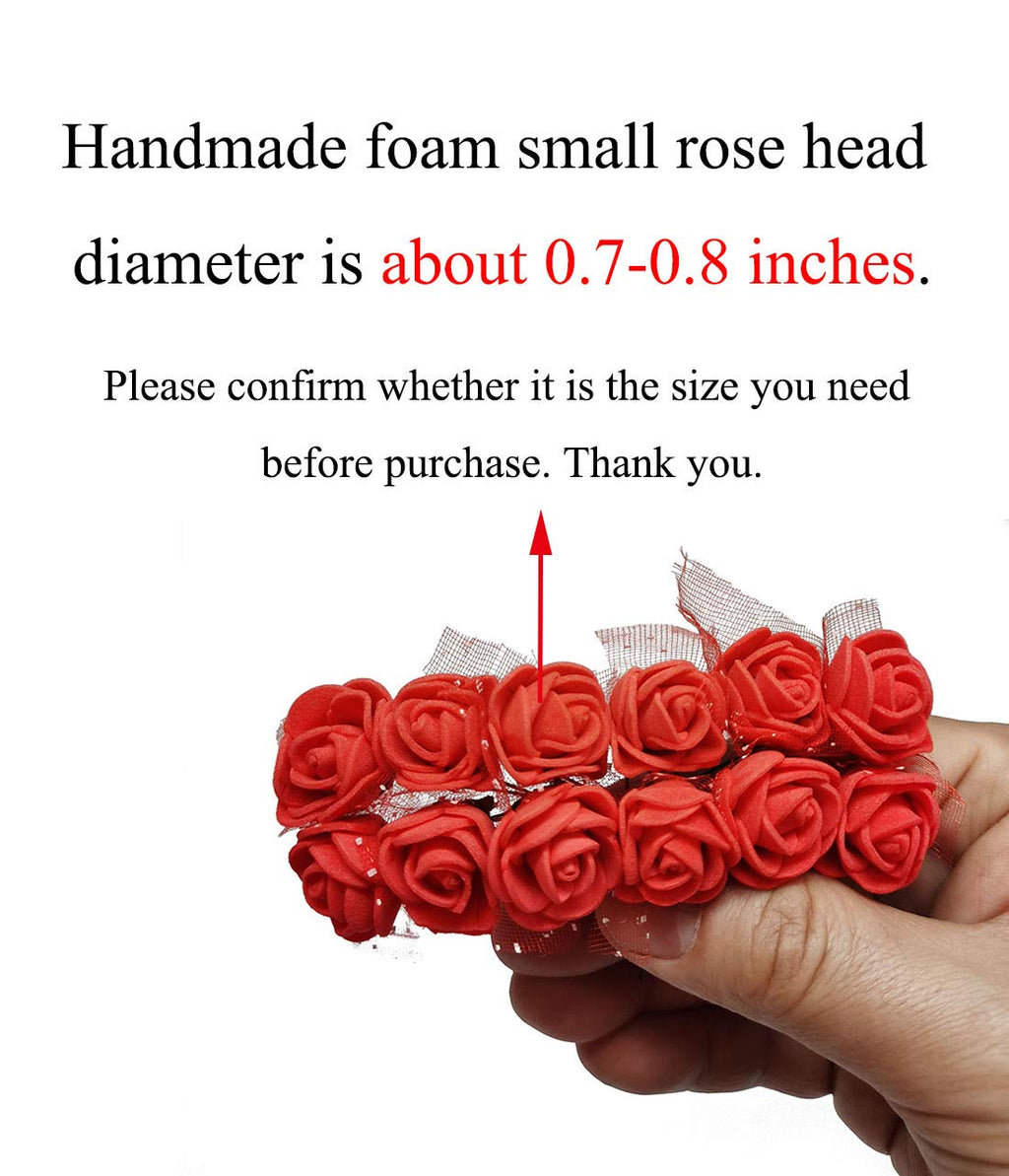 Artfen Mini Fake Rose Flower Heads 144Pcs Mini Artificial Roses Diy Wedding Flowers Accessories Make Bridal Hair Clips Headbands