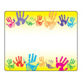 Trend Enterprises, Inc. Self Adhesive Name Tags, Rainbow Handprints, 2-1/2' X 3', 36 Count