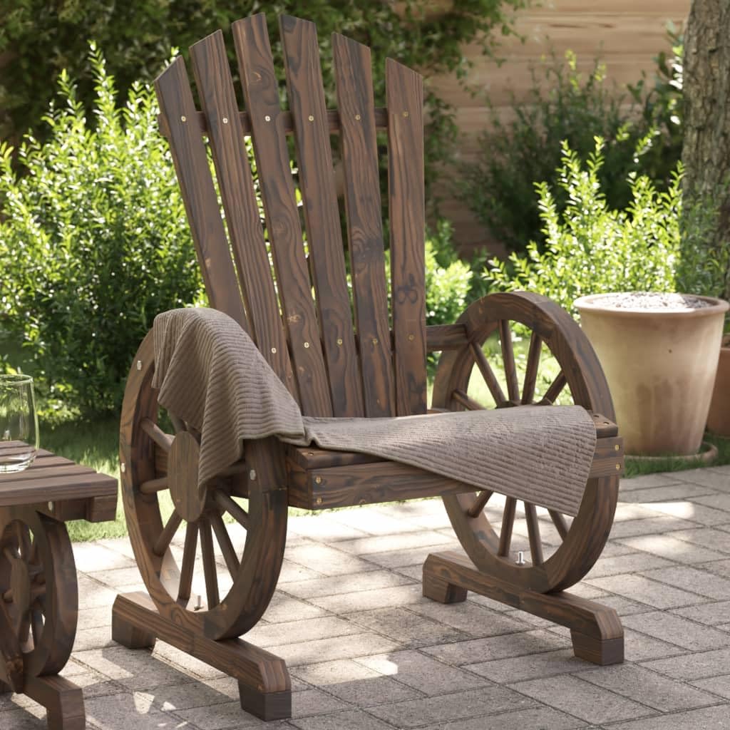 vidaXL Adirondack Garden Chairs Set of 4 Solid Fir Wood