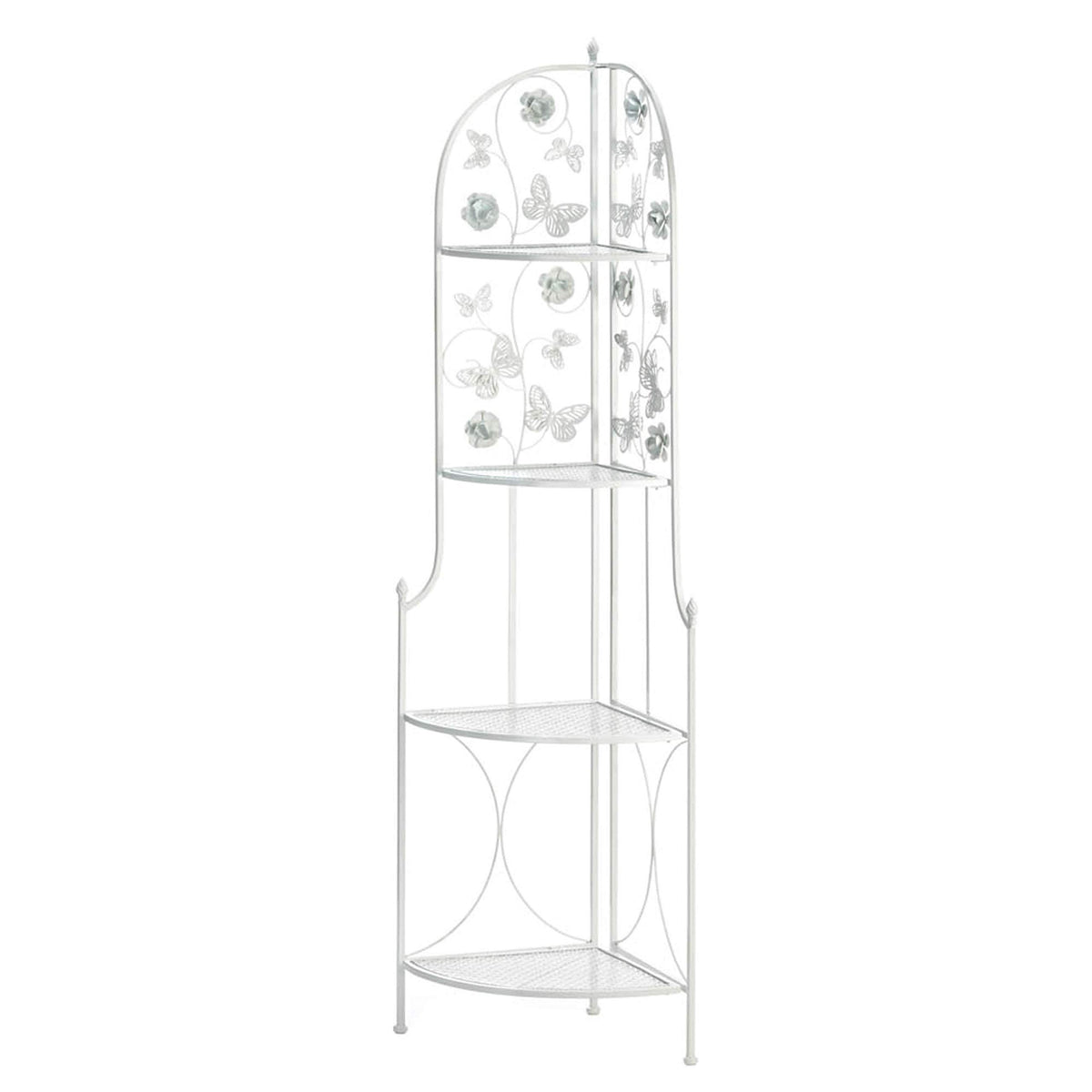 Accent Plus Butterfly 4Tier Corner Rack 19X13.5X58