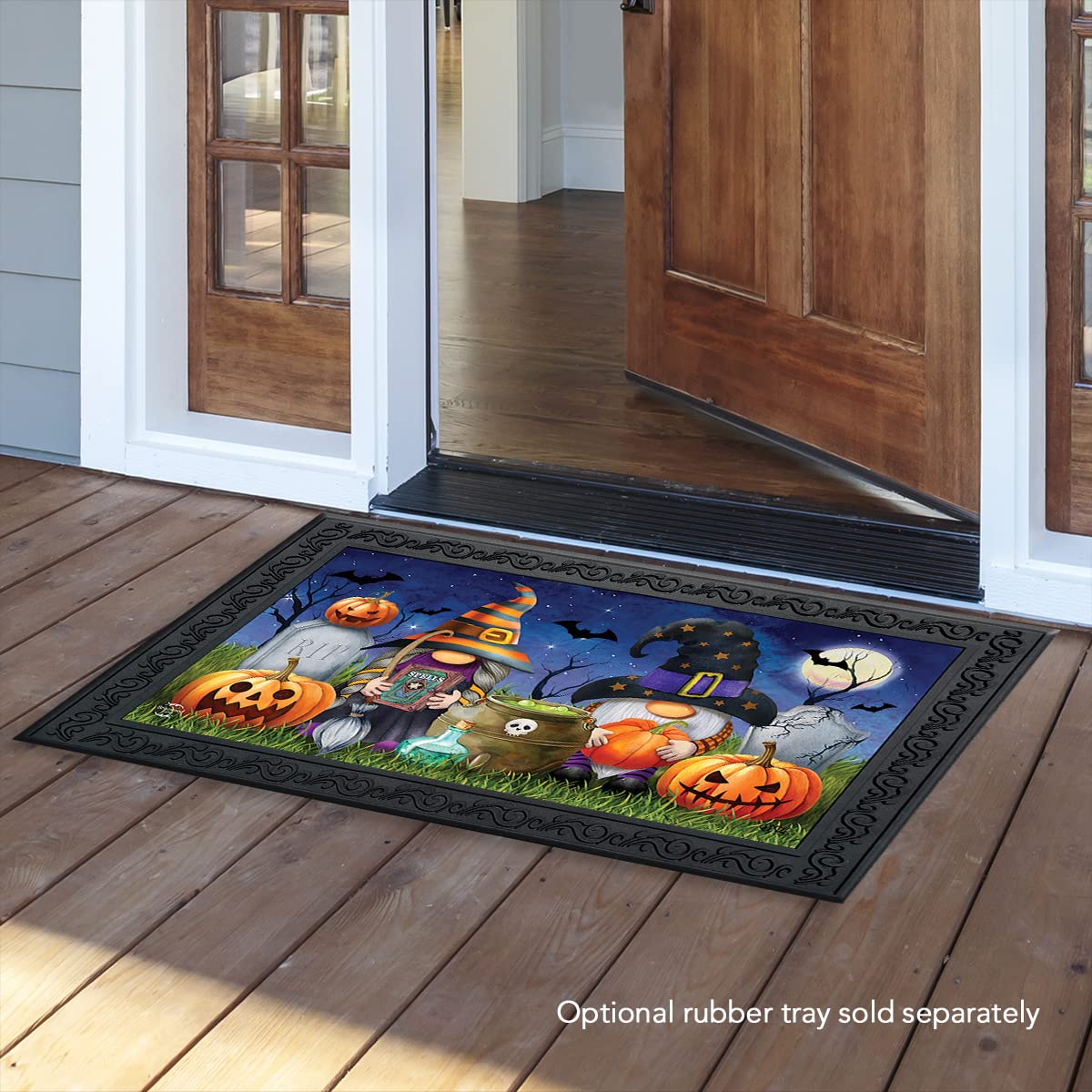 Briarwood Lane Halloween Gnomes Doormat Spooky Humor 30' X 18'