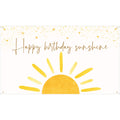 G1ngtar Boho Sun Happy Birthday Sunshine Backdrop Banner First Trip Around The Sun Wall Hanging Decor Muted Sun Theme Birthday P