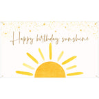 G1ngtar Boho Sun Happy Birthday Sunshine Backdrop Banner First Trip Around The Sun Wall Hanging Decor Muted Sun Theme Birthday P