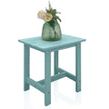 Meluvici Outdoor Side Table, Small Adirondack Side Table for Adirondack Chair - Indoor Outdoor End Table - HDPS (Dark Blue)