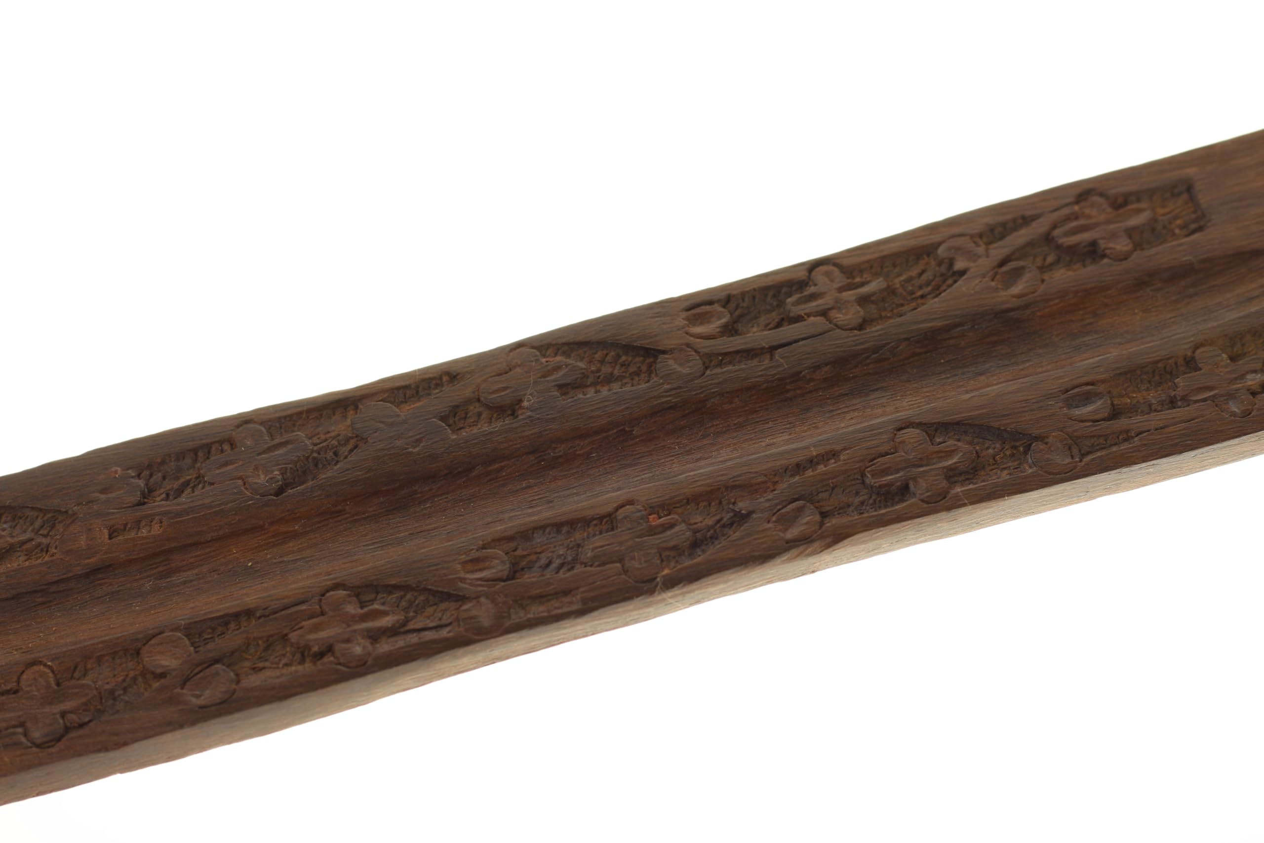 Incense Burner - Wooden Flat Carved Flower