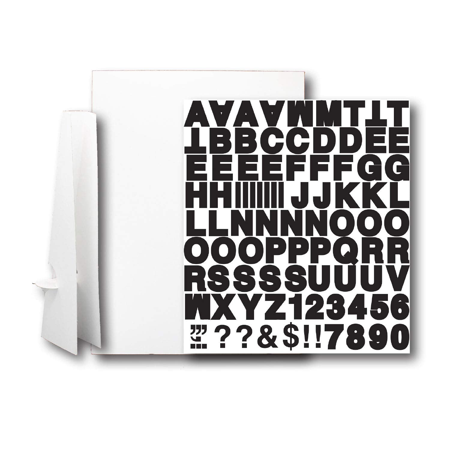 20 x 30 White Corrugated Project Sheet Sign Kit Pack of 25 Bulk