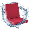 Ipynbap Outdoor Chair Cushion Set 22 X 22 X 3 Inch, Waterproof & Fade Resistant Patio Furniture Cushions, Deep Seat & Back Cushi