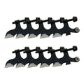 Hollow Core Hinge Pin Door Stop Wall Protector With Rubber Tip, Design House Matte Black Adjustable Door Stoppers, 10-Pack, 1891