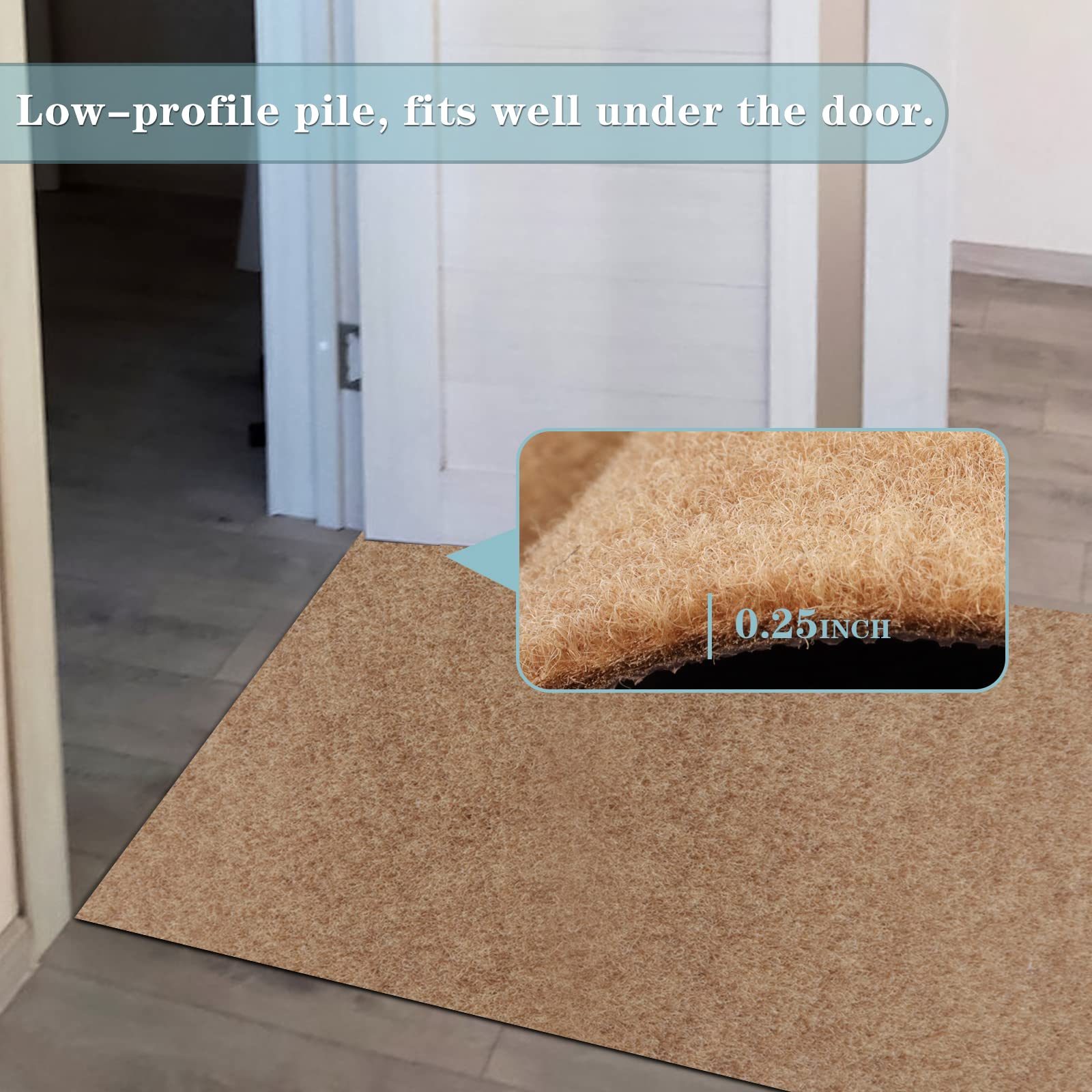 Runner Rug 3Ft X 68Ft, Ayoha 2'-82' Utility Carpet Runner For Entryway Hallway Aisles Balcony Garages, Area Rugs With Non-Slip R