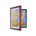 Lil Davinci Art Cabinet, Stores up to 50 Pieces of 9x12 inch Art, Outer Wooden Frame Dimensions 11.75 x 14.75 inches, Kids Art F