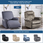 Taococo Stretch Recliner Couch Covers 3-Pieces Style Recliner Chair Covers Recliner Cover For Reclining Chair Slipcovers Feature