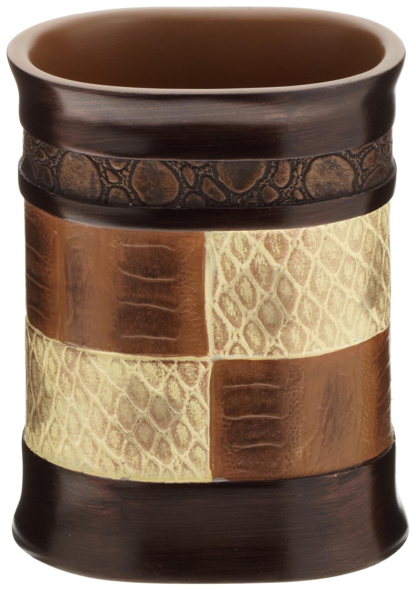 Popular Bath Resin Zambia Collection, Tumbler, Chocolate