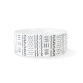 FRINGE STUDIO Mudcloth White Medium Straight Bowl