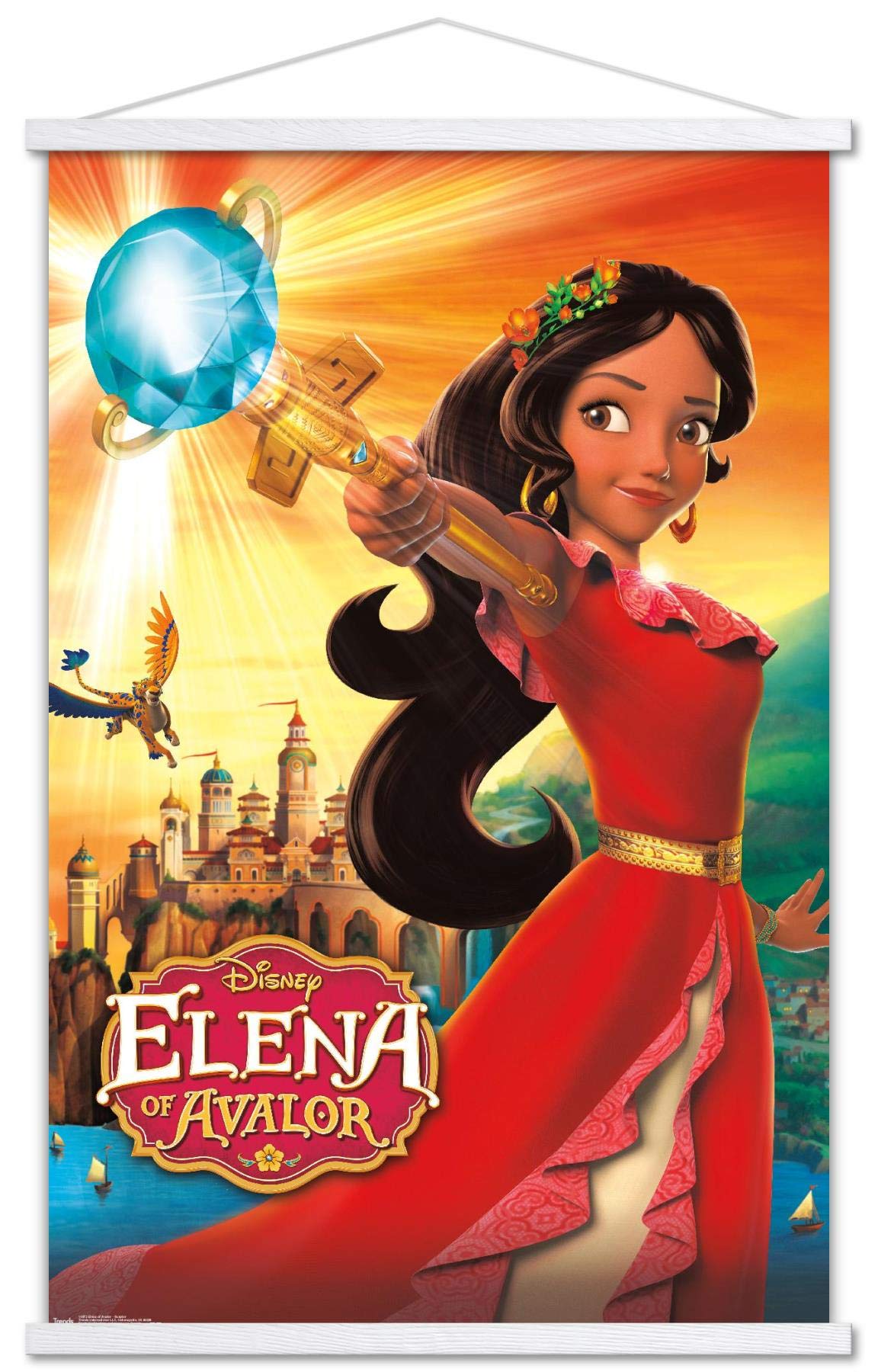 Trends International Disney Elena of Avalor - One Sheet Wall Poster, 22.375 x 34, Print and White Hanger Bundle