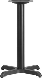 22 x 22 Restaurant Table X-Base with 3 Dia. Table Height Column
