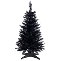 Small Christmas Tree 4FT Artificial Mini Xmas Tree for Christmas Halloween House Decor, Black