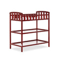 Dream On Me Emily Changing Table In Cherry, Comes With 1 Changing Pad, Features Two Shelves, Portable Changing Station, Made Of 