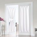 PONY DANCE Door Curtain for Door Window - Privacy Room Darkening Door Shade, Thermal Insulated French Door Curtain with Tie Back