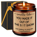 Miracu You Made It Candle - Congratulations, Retirement, New Beginnings Gifts for Women Men - Quit Job, New Job Gifts for Her Hi