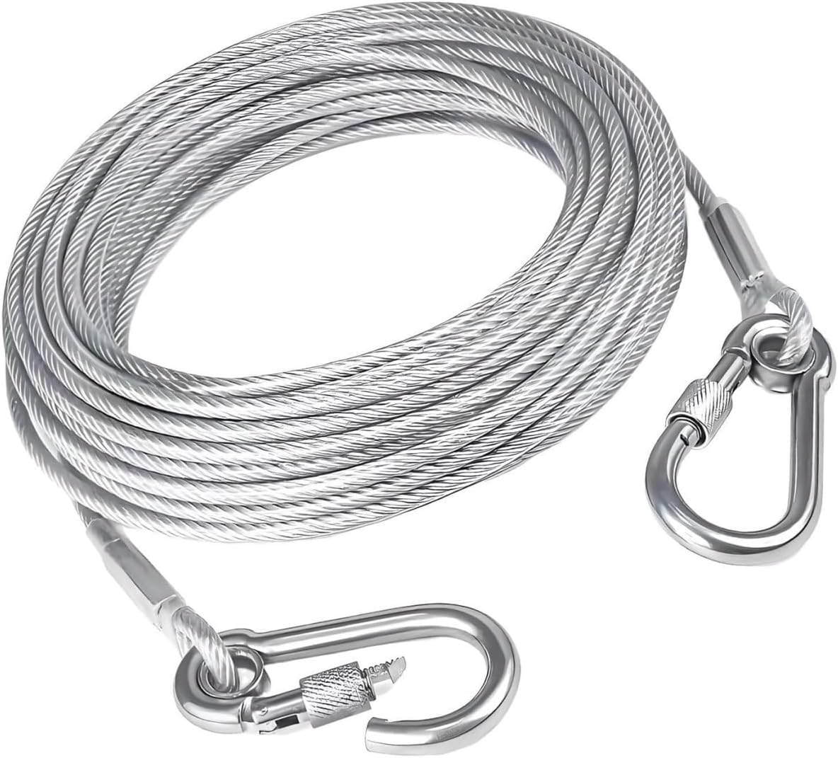 Avrin 10 Meter Heavy Duty Cloth Drying Rope With Hook | Portable Strong Steel Wire Clothesline For Balcony, Travel, Camping & Ho